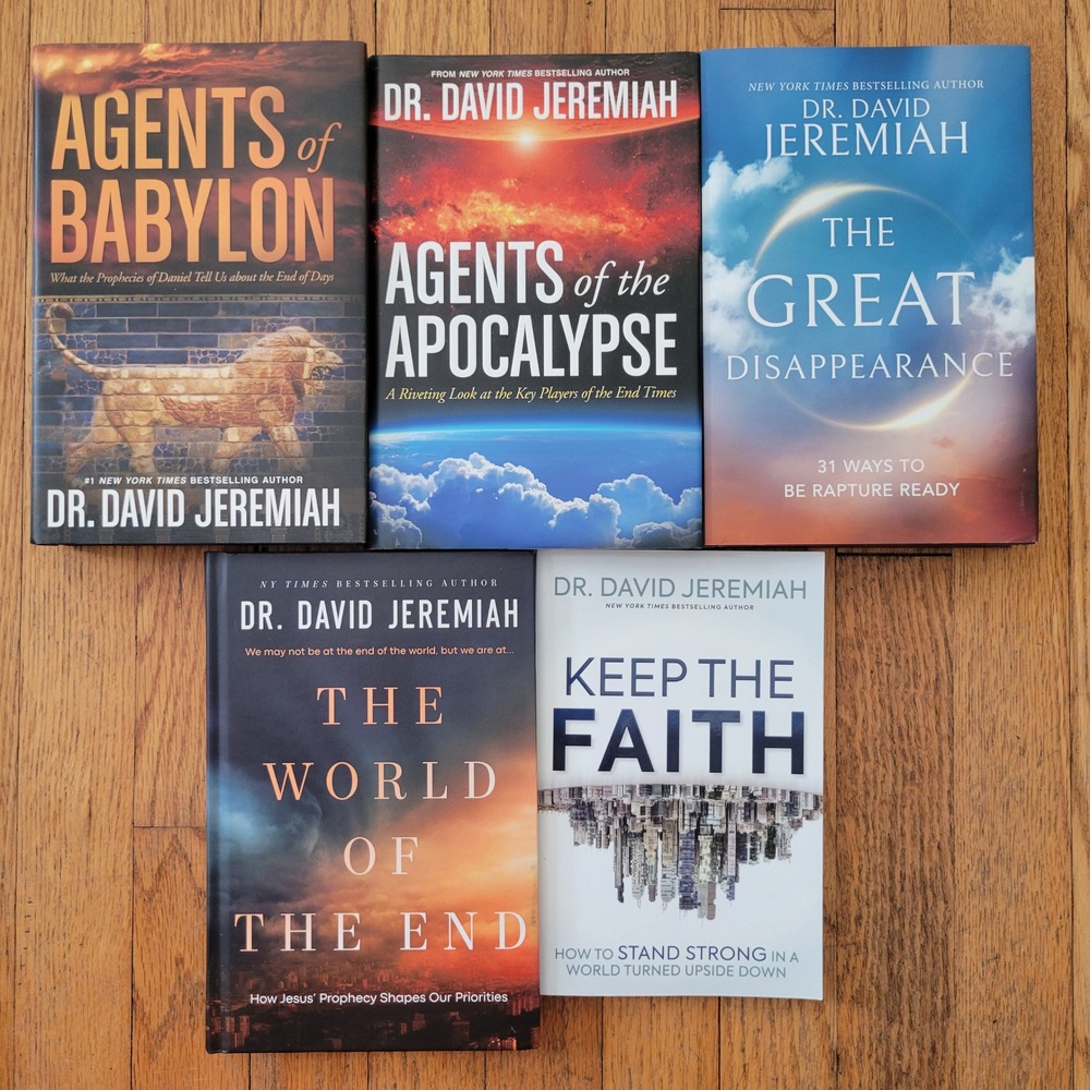 Dr David Jeremiah 5 Book Bundle End Times Prophecy Rapture 2nd Coming Gift